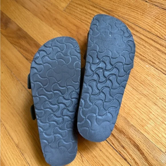 Birkenstock Taupe Arizona Sandals rose gold buckle - Picture 5 of 5